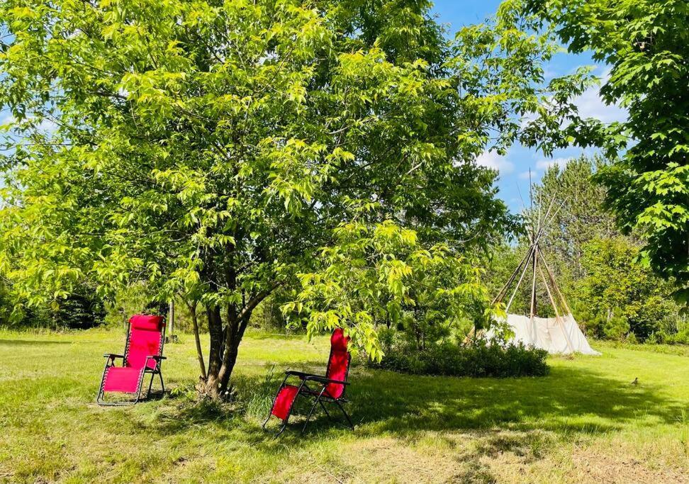 Chalets Nabu La Sacacomie - Riviere - Billard Saint-Alexis-des-Monts Exterior foto
